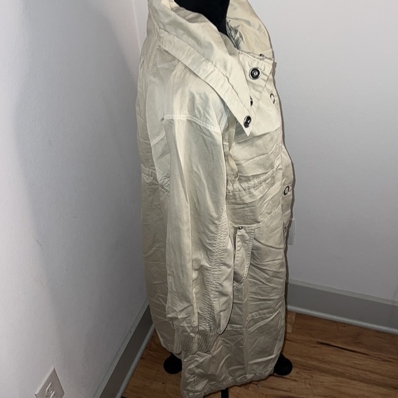 Mod-O-Doc khaki light windbreaker snap on buttons light jacket Sz L - Picture 2 of 5